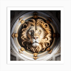 Lion Head Art Print