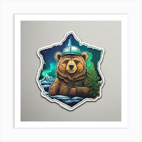 Bear In The Woods 1 Art Print