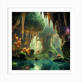 Fantasy Cave Art Print