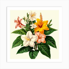 Hibiscus Art 11 Art Print