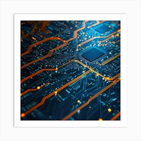 Circuit Board 17 Art Print