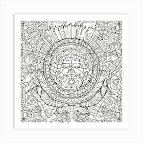 Coloring Page For Adults 3 Art Print