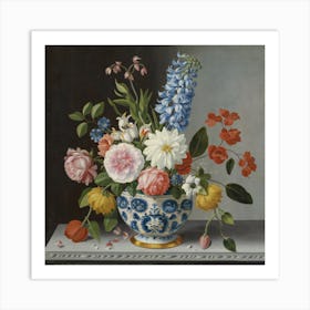 A Still Life Of Flowers In A Wanli Vase, Ambrosius Bosschaert the Elder Art Print