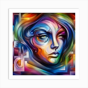 Portrait of a woman 3 Art Print