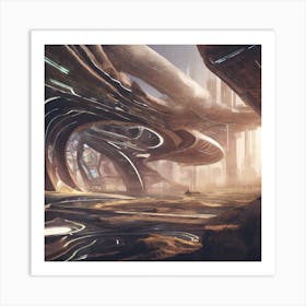 Futuristic City 20 Art Print