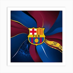 FC Barcelona Logo Wall Art 11 Art Print