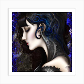 Goth Woman Art Print