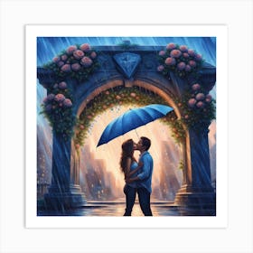 Rainy Day Love Art Print