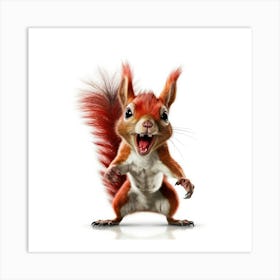 Red Squirrel Art Print