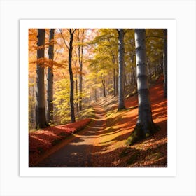 Autumn Path Art Print