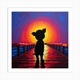 Sunset Shadow Art Print