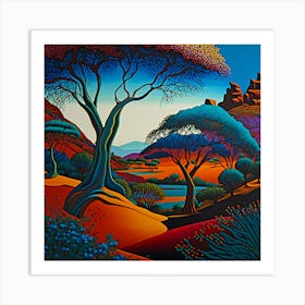 Desert Landscape Art Print