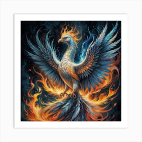 "Rebirth in Flames" Art Print