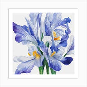 Blue Iris Art Print