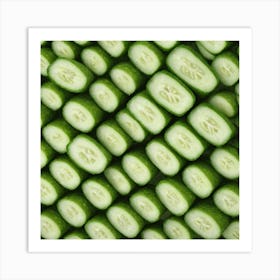 Cucumber Slices 2 Art Print