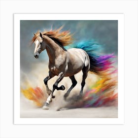 Colorful Horse 1 Art Print