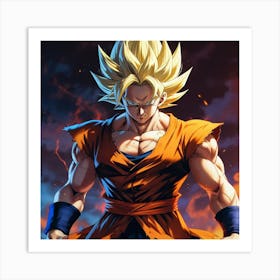 Dragon Ball Z Wallpaper 55 Art Print