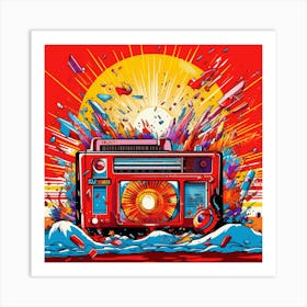 Radio In The Sun Art Print