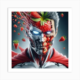 Strawberry Man Art Print