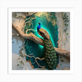 Peacock Art Print