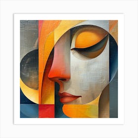 Abstract Painting of a Woman's face - city wall art, colorful wall art, home decor, minimal art, modern wall art, wall art, wall decoration, wall print colourful wall art, decor wall art, digital art, digital art download, interior wall art, downloadable art, eclectic wall, fantasy wall art, home decoration, home decor wall, printable art, printable wall art, wall art prints, artistic expression, contemporary, modern art print, Art Print