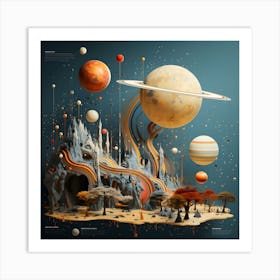 Planets - Solar System - 6 Art Print