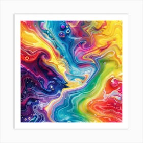 Rainbow Vortex (3) Art Print