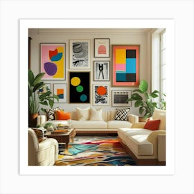 Modern Living Room 2 Art Print