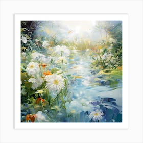 AI Tranquil Ecosystem  Art Print