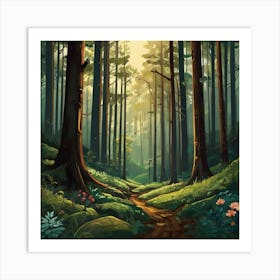 Path In The Forest 2 Art Print