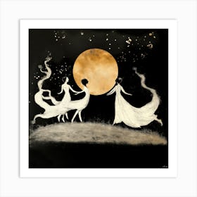 Moonlight Dance II Art Print