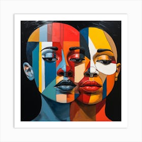 Two Women 3 Art Print