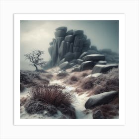 Snowy Moors Art Print