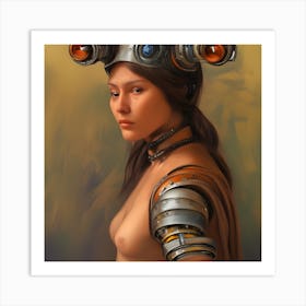 Futuristic Woman 13 Art Print