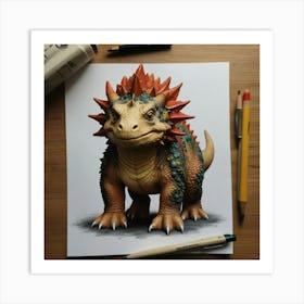 Triceratops 1 Art Print