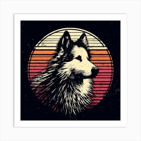 Husky Dog Art Print