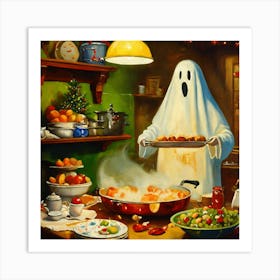 Ghost In The Kitchen Art Print