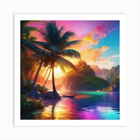 Tropical Sunset 3 Art Print