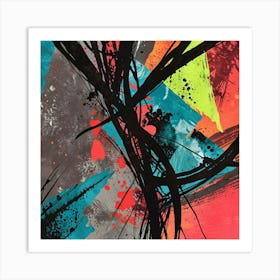 Abstract Lithograph This Artwork Is Inspired By The art print painting 3 Art Print