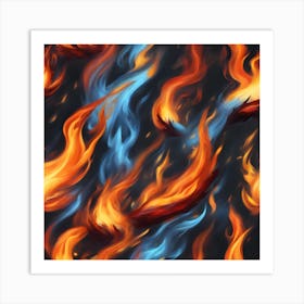 Fire Wallpaper Art Print