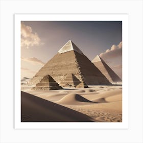 Egyptian Pyramids Art Print