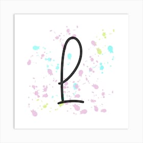 Name Initials Name Initials Letter L Art Print