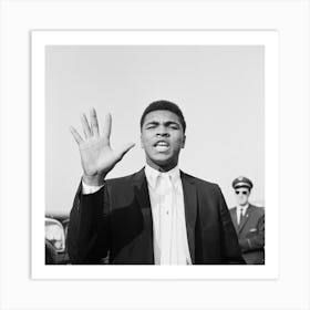 Cassius Clay In London For His Non Title Clash With Henry Cooper Art Print