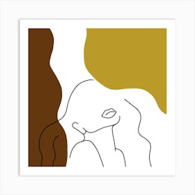 Abstract Woman Art Print