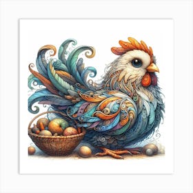Chicken 3 Art Print