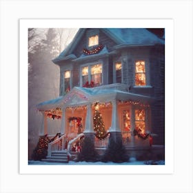 Christmas House 88 Art Print