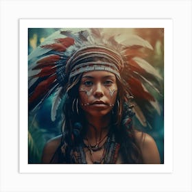 Native American Woman Art Print