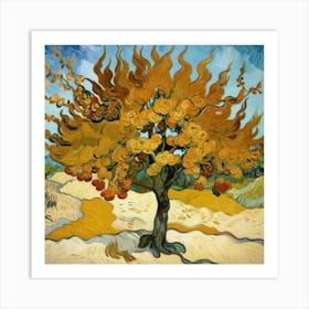 Mulberry Tree, 1889 By Vincent Van Gogh Art Print 1 Art Print