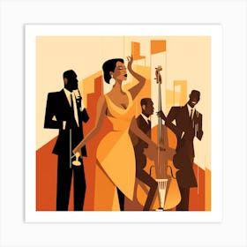 Jazz Quartet Art Print