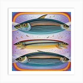 Three Fish Art Print